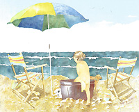 Watercolor - Beach Baby