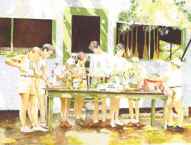 Watercolor - Huckins Boys